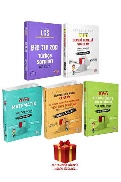 Editör Yayınevi 8. Sınıf LGS Soru Bankası Seti + Hediye