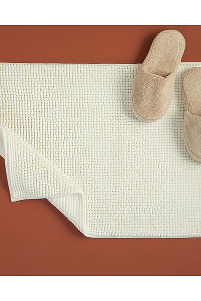 English Home Χαλάκι μπάνιου Paige Polyester Pasta 50x80 cm εκρού