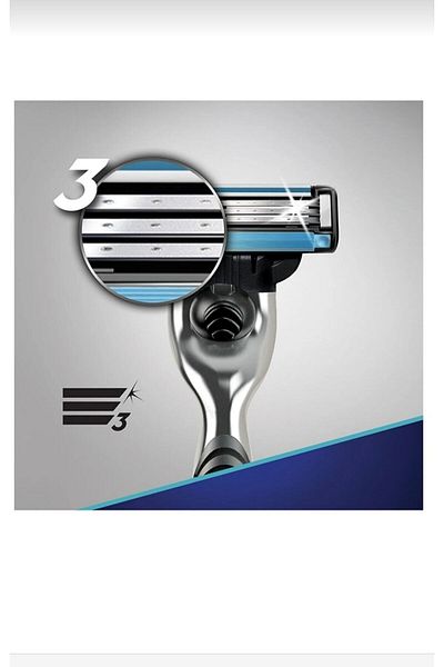 Gillette Mach 3 Start Bluestar Shaver + 3 Spare Blades