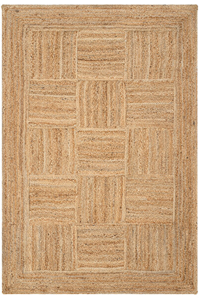 Cool Halı Vime 06 Natural Jüt Halı Yolluk El Dokuma Jüt Kilim Hasır Halı Dekor Otantik Halı Bohem El Halısı