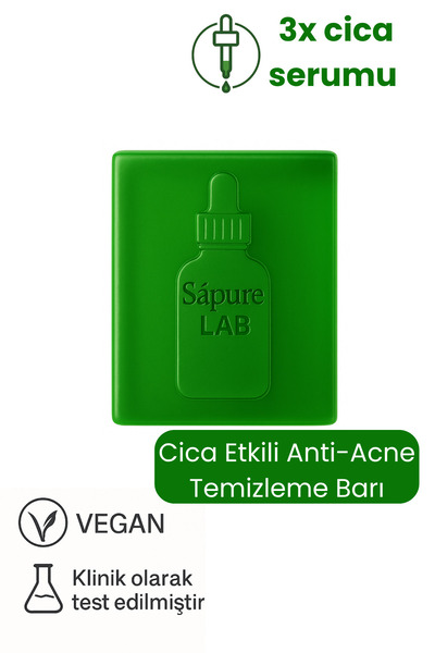 Viscomina Sapure Lab "3x Serum Etkili Anti Akne Sabunu | Karşıtı Temizleme Barı"