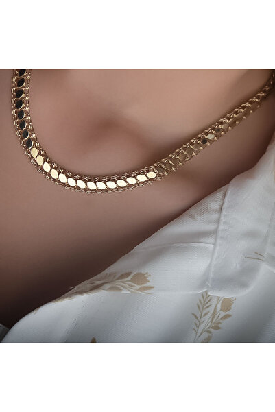 EnginGold 14k Altın Pullu Arpa Model Kolye