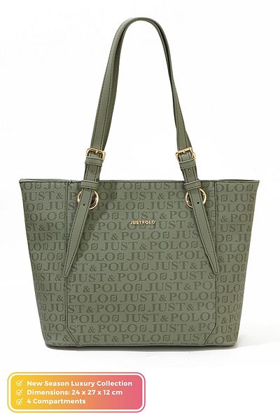 POLOGRAND London Original Just Polo Collection 4 Compartment Luxury Soft Leather Adjustable Cross Strap Shoulder Bag