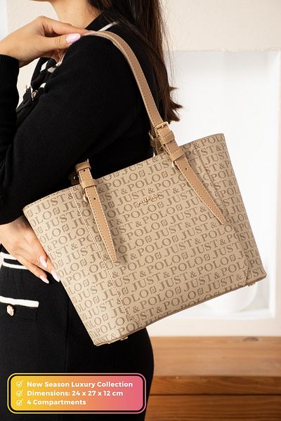 POLOGRAND London Original Just Polo Collection 4 Compartment Luxury Soft Leather Adjustable Cross Strap Shoulder Bag