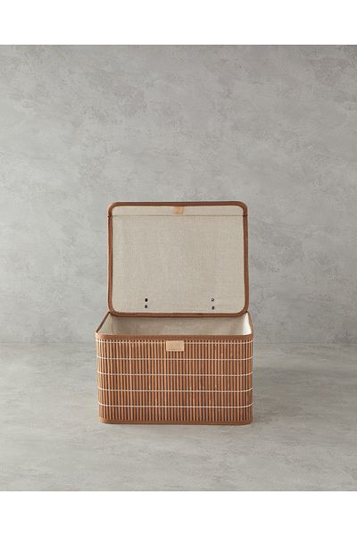 English Home Κουτί αποθήκευσης ξύλου 33x23x20 cm Καφέ