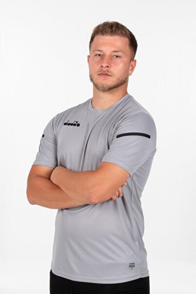 Diadora Μπλουζάκι Alto 25 Practice Γκρι