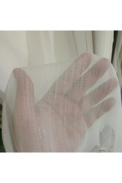 MebelPort Curtain Tulle Fishback Patterned Glitter 1/3 Frequency (for Cornice)