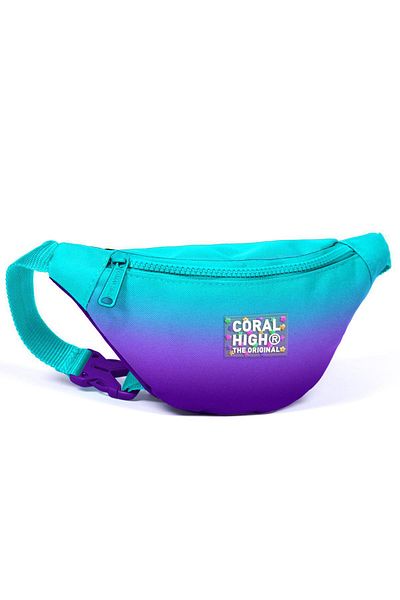 Coral High 11515 Model Turquoise and Purple Colored Children's Waist Bag