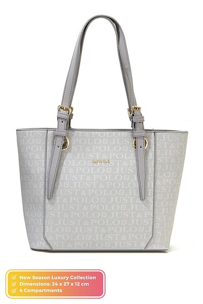 Just Polo Original Women's New Season 4 Compartment Luxury Soft Leather Adjustable Cross Strap Stylish Shoulder Bag