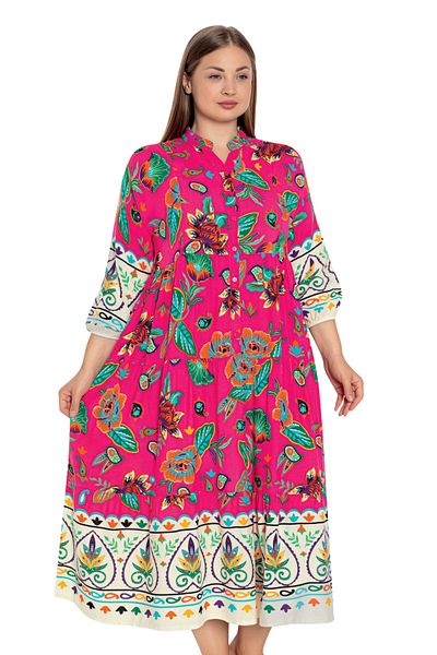 Cotpark Μακρύ φόρεμα με σχέδιο Oversize - 33495