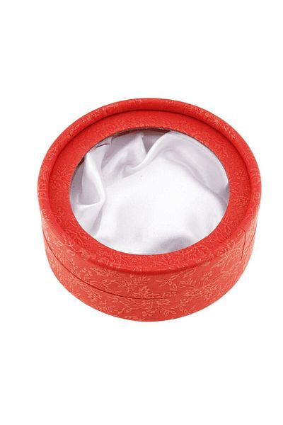 BLA BLA FOAM Round Gift Box Red with Golden Pattern 85mm