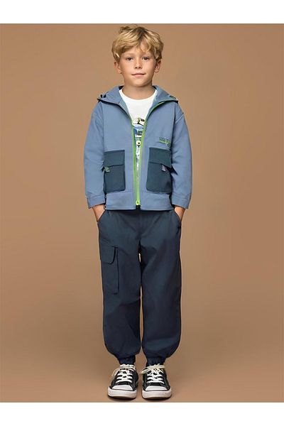 minojoy Boy's Navy Blue Lucan Trousers