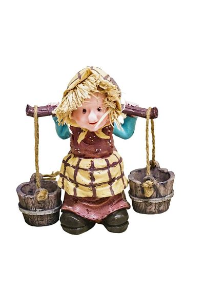 BLA BLA FOAM Grandma With Buckets Figurine 14x20 Cm