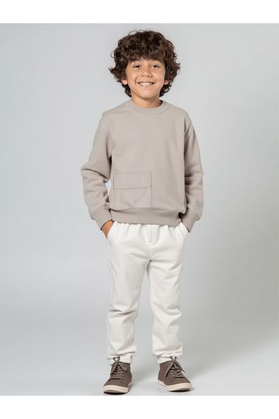 minojoy Boy's Sweatshirt - Spencer Gray, Cotton