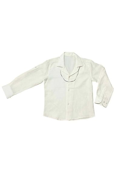 RİNDO KİDS Muslin Chain Shirt Ecru