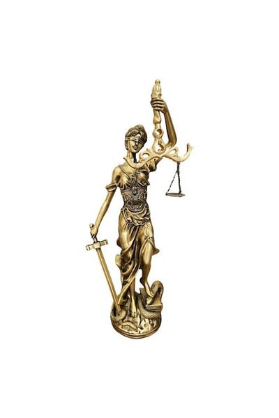 BLA BLA FOAM Statuie decorativă, Dreptatea, Zeița Themis, 41 cm