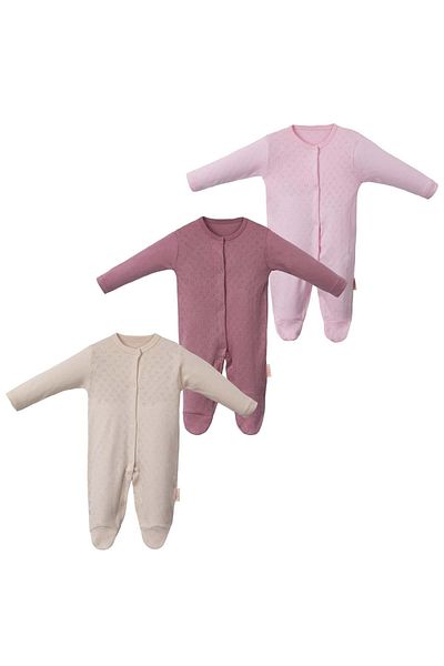 Necix's Patterned Triple Jumpsuit Set Pink