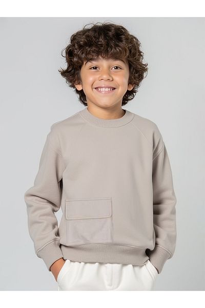 minojoy Boy's Sweatshirt - Spencer Gray, Cotton