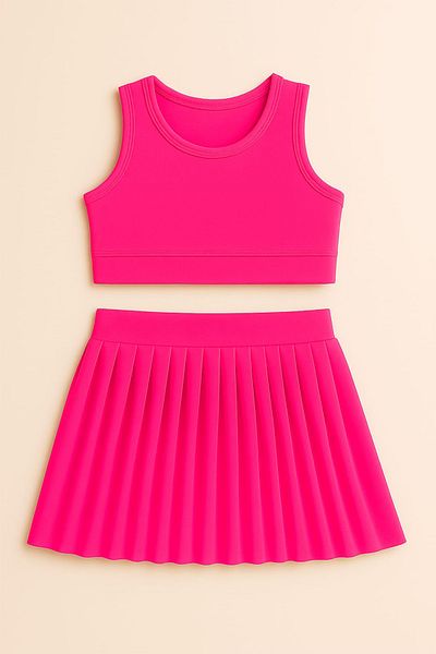 My Kids Wear Girl's Short Skirt Swimsuit Set 4 -14 Years 11897