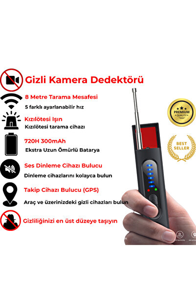 Xo Kamera Dedektörü,Takip ve Dinleme Cihazı Dedektörü,Otel,Ofis,Toplantı Alan...