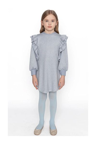 SheShe Ασημί Sparkly Sweat Φόρεμα