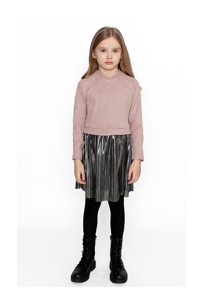 SheShe Rochie plisată argintie