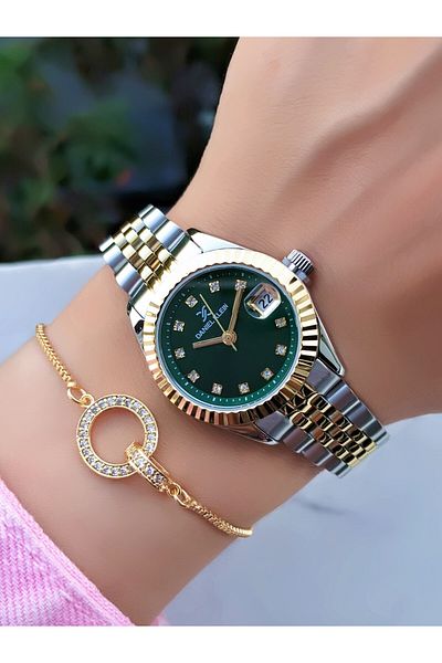 Daniel Klein Large Case Brand Watch Bracelet