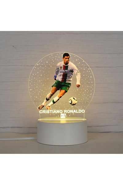 OEM Lampa De Veghe LED, Cristiano Ronaldo, 7 Culori, Lumina Ambientala, Alimentare USB sau 3 baterii AA