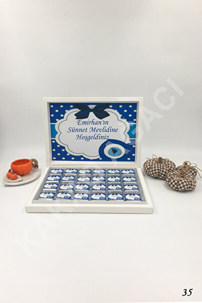 KAKAO AĞACI 70 Adet Karton Kutuda Sünnet Çikolatası