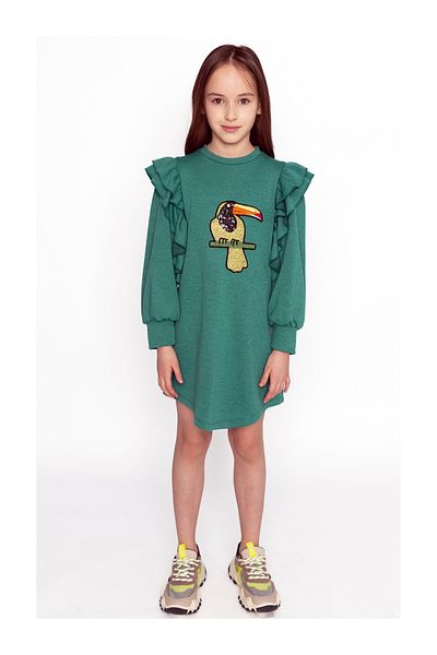 SheShe Rochie Brodata Papagal