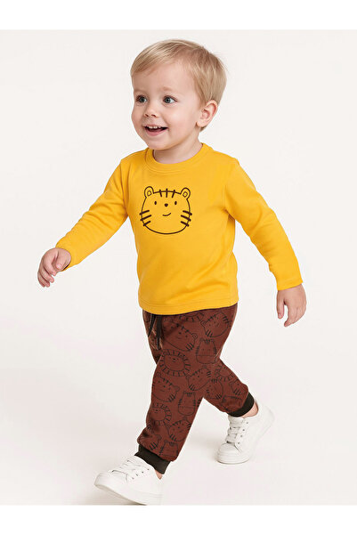 Denokids لطيف القط طفل رضيع تي شيرت مجموعة السراويل