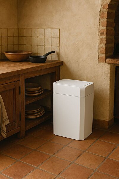 Pink Cat Kitchen 18 LT OTOMATİK SENSÖRLÜ ÇÖP KOVASI SON TEKNOLOJİ KENDİ KENDİNE AÇILIP KAPANAN ÇÖP KOVASI