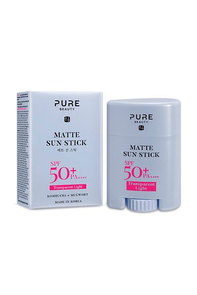 PURE BEAUTY كريم الشمس مات ستيك بمعامل حماية 50 17 جم