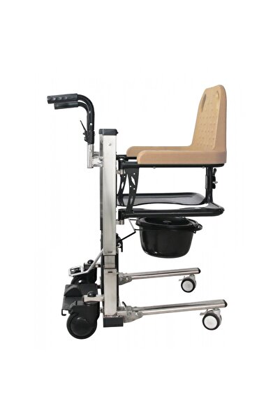 POYLİN P770 Tuvaletli Transfer Sandalyesi Hidrolikli Yeni Kasa Sarı Renk