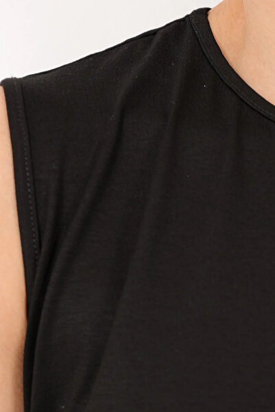 Linvey Καθημερινό άνετο μπλουζάκι με μηδενικό μανίκι