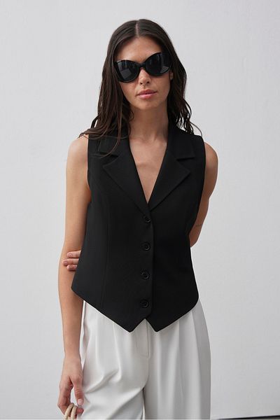 mathilda store Women's Black Private Edition Fit Vest