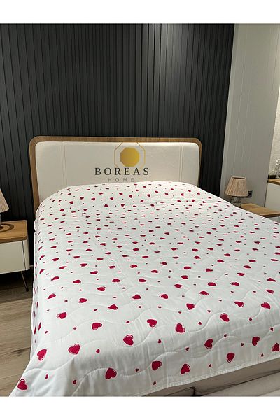 Boreas Home Heart Double Multi-Purpose Quilted Bedspread