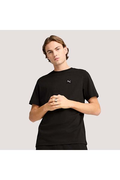 Puma 690893-01 Ess Elevated Tee Erkek T-shirt Siyah