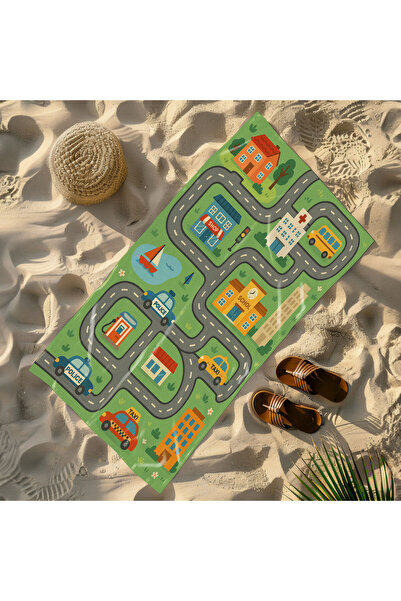 Piloji 🧒   Fun Game Patterned Absorbent Beach Towel and Picnic Towel 1 - 90 ...