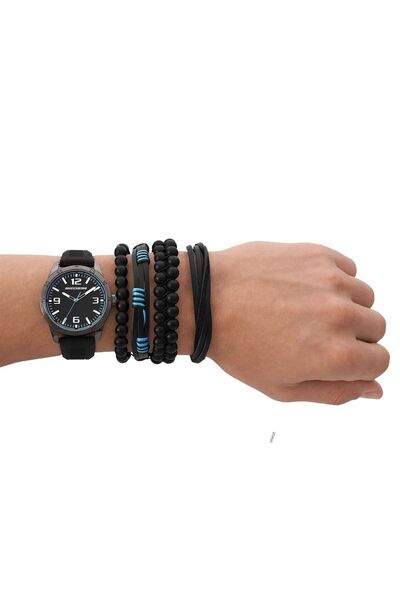 SKECHERS SR9092 Erkek Kol Saati ve Bileklik Seti