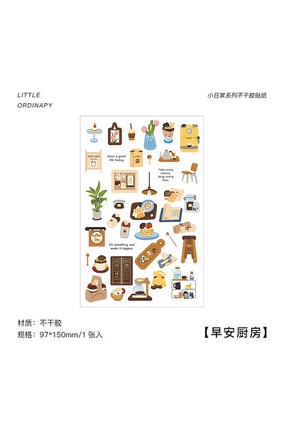 Choice C 1 Pc Self-adhesive Stickers Daily Life Items Handbags Decorative Stationery Diy Journal Stationer.