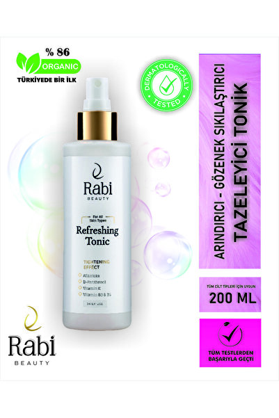Rabi Beauty Canlandırıcı Ve Gözenek Sıkılaştırıcı B3 Ve B5 Allantoin Özlü Tonik