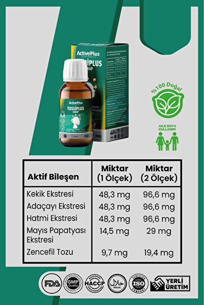 Activex Actıve Plus Tussıplus Srp. 150 Ml