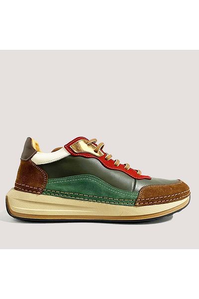 Mammamia Women's Leather Casual Shoes 340 Lx - Brown - 39