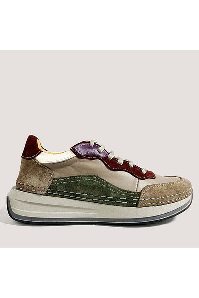 Mammamia Pantofi casual din piele de damă 340 Lx - gri - 36