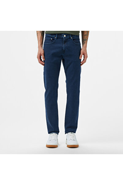Lacoste Erkek Slim Fit Mavi Jean Pantolon