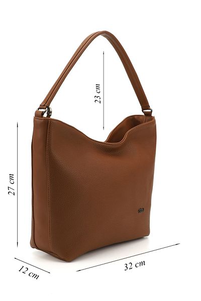 GÖNDERİ(R) Tan Gön Medium Size Women's Shoulder Bag B0622