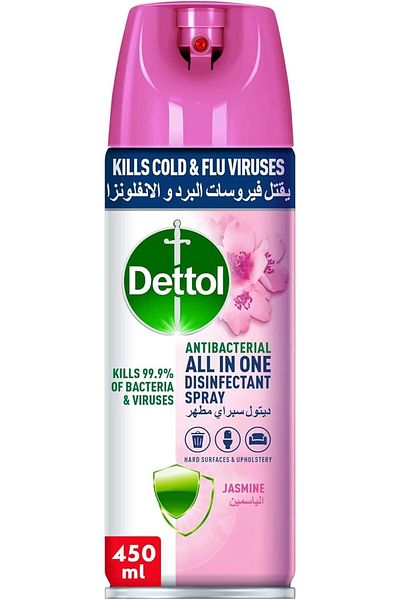 Dettol Antiseptic Spray Jasmine 450ml (30455) --- Dettol Spray Jasmine 450ml