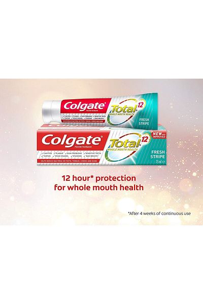 Colgate T.p 100 ml Total Fresh Stripe Grean (6783 Colgate Total Fresh Advanced Green Toothpaste 100 ml