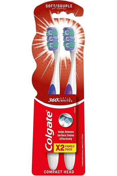 Colgate Colgate 360 Optic White Soft Toothbrush 1 1 Free 1275